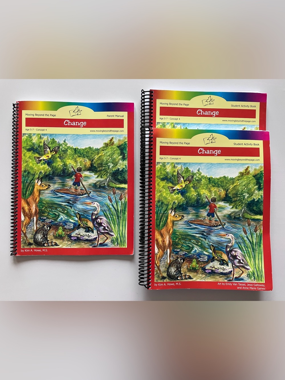 Moving Beyond the Page Change Set Ages 5–7 Parent Manual + 2 Student Books